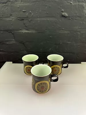 Buy 3 X Denby Arabesque Large Squat Tea / Coffee Mugs 9.5 / 10 Cm High • 39.99£