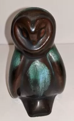 Buy Vintage Blue Mountain Pottery Canada Owl Figurine Green Brow Drip Glaze  • 17.08£