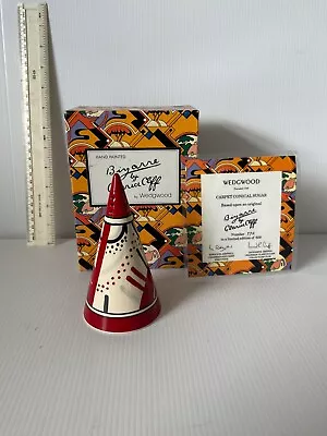 Buy Rare Boxed Wedgwood Bizarre Clarice Cliff Conical Sugar Sifter Carpet Ltd Ed 500 • 69.99£