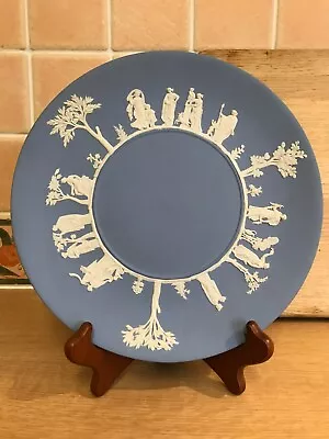 Buy Wedgwood Blue Jasperware Plate - Grecian Design - 24cms • 30£