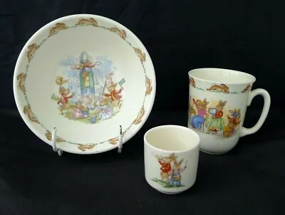 Buy Set Royal Doulton Bunnykins Children's China Bowl, Mug And Eggcup • 14.99£