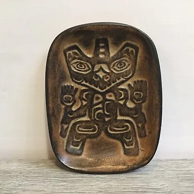 Buy Haida Bear Ruth Meechan Red Clay Canadian Pottery Dish From B C Arts & Crafts • 28.99£