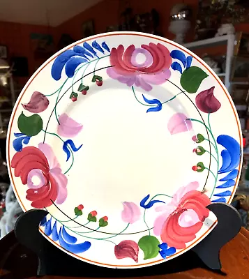 Buy Antique Gaudy Faience Plate Portuguese Hand Painted In The Welsh Style 8 3/4Inch • 43.23£