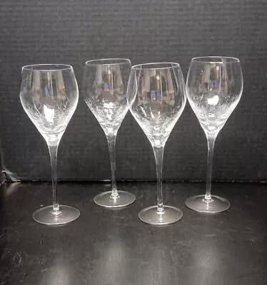 Buy Set Of 4 Pier 1 Crackle Wine Goblets Glasses 10 Oz 9  • 49.95£