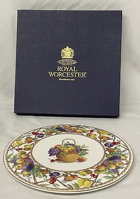 Buy Boxed Royal Worcester 1994 Bone China Fruit Basket Cake Plate 28475 • 4.49£