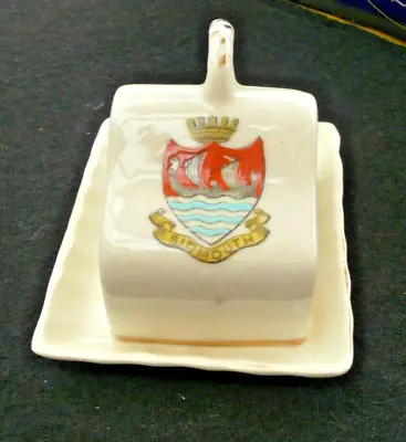 Buy Collectible Crested China Cheese Dish Sidmouth Devon • 6£