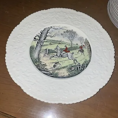 Buy Royal Cauldon FOX HUNT Polychrome TRANSFERWARE 11  Charger Plate LOST THE SCENT • 26.51£