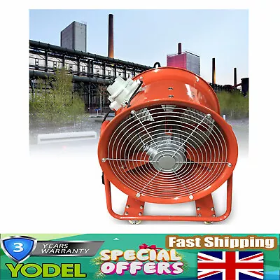 Buy 18  Axial Fan Explosion Proof Extractor For Spray Booth Paint Fumes 7800 M3/h UK • 220.17£
