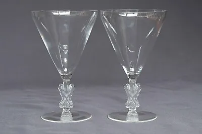 Buy Pair Of Rene Lalique STRASBOURG GLASSES, 5083, 15.5 Cm High, First Made In 1926. • 275£
