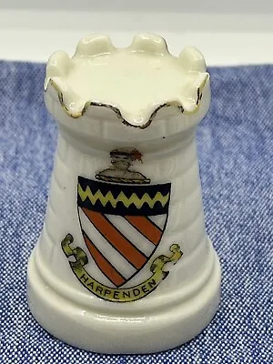 Buy Antique Crested China-Arcadian-HARPENDEN-Castle Turret-Collectible-Freepost • 8£