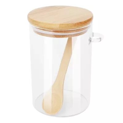 Buy Food Storage Glass Jar Clear Sealed Canister Container With Lid And Spoon4991 • 13.15£