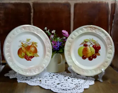 Buy Royal Worcester - Vintage -Palissy Crown Ware - Embossed Decorative Fruit Plate • 0.99£