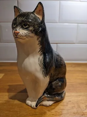 Buy Large Perfect Babbacombe Devon Pottery Seated Cat Figure Figurine Handpainted • 9.99£