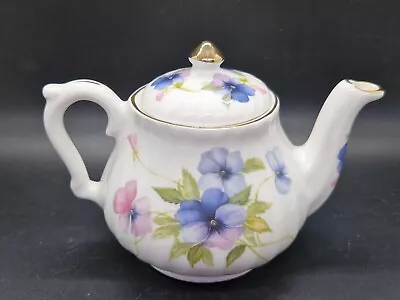 Buy Lovely Vintage Holly Barn Individual Teapot Anemone Pattern Fine Bone China • 12£