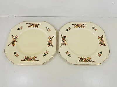 Buy Antique Wedgwood Floral Cake Serving Plates X 2 • 14.99£