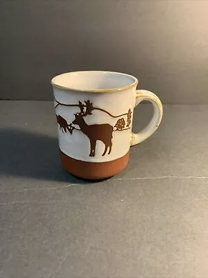 Buy 1 Coffee Mug Kiln Craft Tableware Made In England Tan Stoneware Coffee Mug  Deer • 12.54£