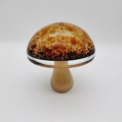 Buy Wedgwood Mushroom Art Glass Paper Weight Brown Tones Display Ornament 1970s 4  • 22.98£