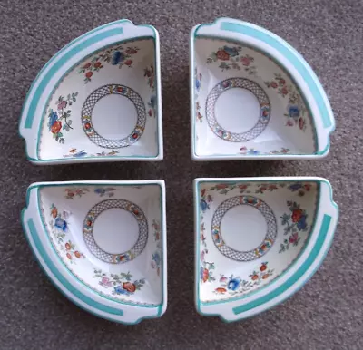 Buy Spodes Audley Bone China Pottery Royal Jasmine England 4x1/4 Bowls Make A Circle • 30£