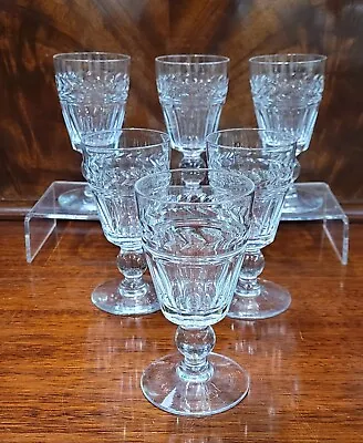 Buy Vintage Stuart Crystal ARUNDEL Set Of 6 Sherry Glasses • 36£