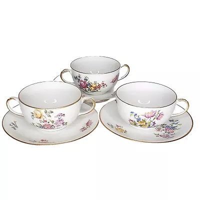 Buy Limoges France Antique Vignaud 6 Piece Fine China Coffee Tea Cup & Saucer Set • 31.80£