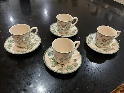 Buy 4 Cups &Saucers. BHS Country Vine Tableware. VGC. (no Chips Or Wear) • 20£