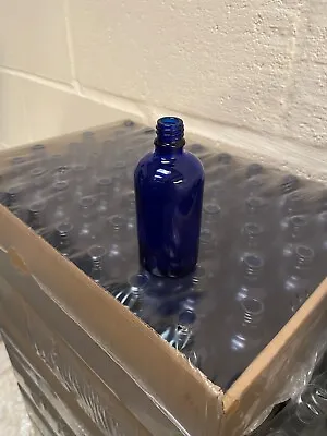 Buy 56 X 100ml Cobalt Blue Glass Bottles GL18 Neck Size Full Case/tray- Aromatherapy • 30£
