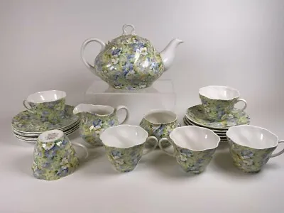 Buy Queens English Rosina Chintz Tea Set 21 Pieces Very Rare Set • 618.64£