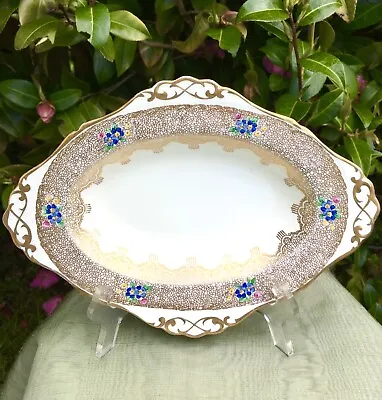 Buy Plant Tuscan Regal China Gilded Serving Dish/Plate. 1930’s. Pattern No. 598A. • 7.99£