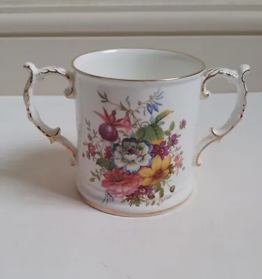 Buy Hammersley Fine Bone China Double Handled Floral 4  Loving Cup With Gold Detail  • 28£