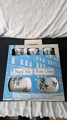 Buy Royal Vale Bone China Tea Set.18 Piece.Floral Pattern. Boxed • 15£