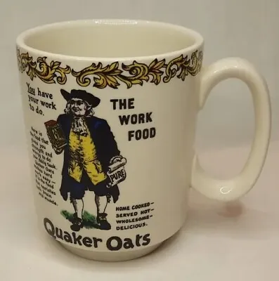 Buy Vintage Quackers Oats - The Work Food Mug - Lord Nelson Pottery - Breakfast • 11.99£