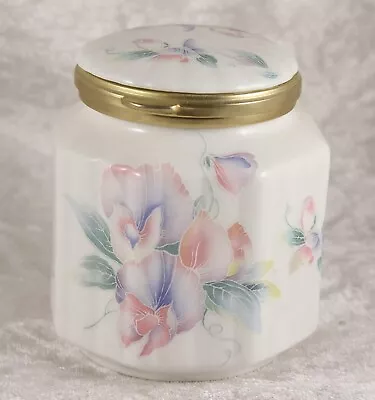 Buy Aynsley Little Sweetheart Pattern Lidded Jar 2.5 Inches Tall Dressing Table • 3£