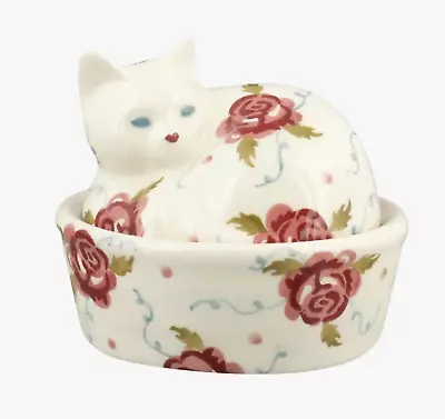 Buy Emma Bridgewater Tiny Scattered Rose Small Cat On Basket - Pattern Archive New • 49.95£
