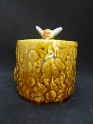 Buy Vintage 1960's Secla Pottery Honey Pot With Bee On Lid, Perfect Condition • 12£