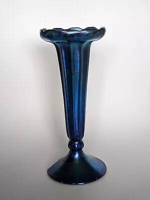 Buy Large Antique Tiffany LCT Art Nouveau Iridescent Favrile Floriform Glass Vase • 9.99£