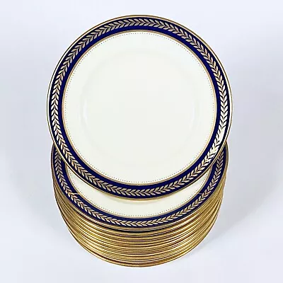 Buy 14 Coalport Blue Wheat 6 1/8  Bread Butter Canapé Side Tea Plates England *MINT* • 244.75£