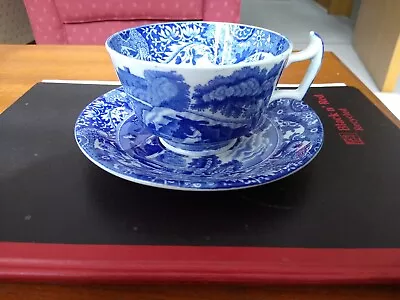 Buy Copeland Spode Italian Blue And White Cup And Saucer In Very Good Condition  • 18£