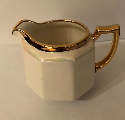 Buy H J Wood Burslem Pottery - Gold Rim Small Milk/Cream Jug - Vintage • 4.99£