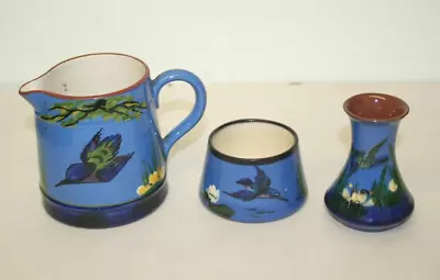 Buy Torquay Pottery Trio Of Vase ~Dish ~Jug ~VGC (DEB14) • 15.95£