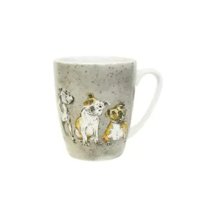 Buy Queens By Churchill Staffordshire Bull Terrier China Staffies Coffee Mug 400ml • 16.49£