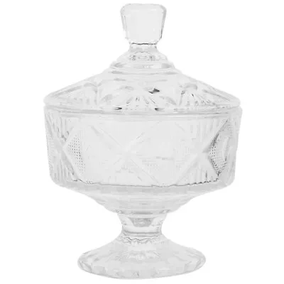 Buy  Glass Candy Jar Fruit Serving Bowl Clear Container With Lid • 28.75£
