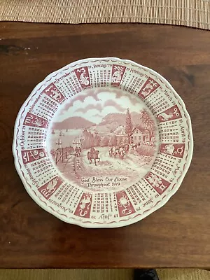 Buy Alfred Meakin Zodiac Calendar Plate God Bless Our House Throughout 1979  Pink  • 5£