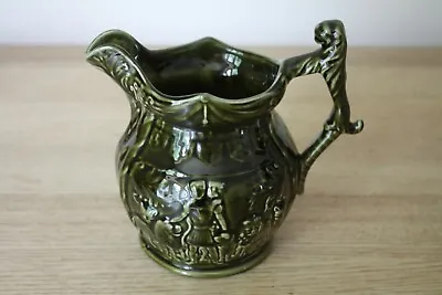 Buy Vintage Arthur Wood Green Glaze Ceramic Jug • 8.50£