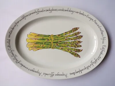 Buy Jersey Pottery Asparagus Large Plate Richard Bramble Server  • 50£
