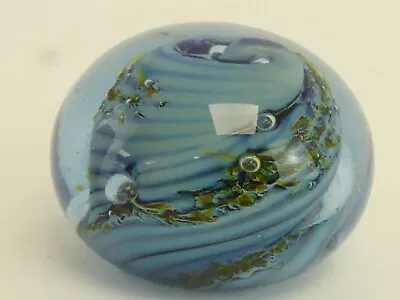 Buy (ref288AA2) Signed/Marked Glass Paperweight Moon Crystal • 7.99£