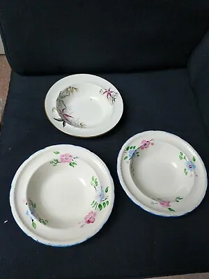 Buy Vintage Floral Swinnerton Pudding Breakfast Bowls  30s Majestic Vellum • 3.50£