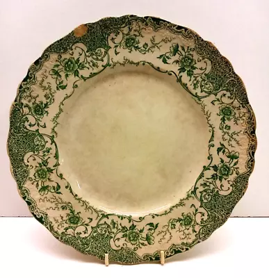 Buy Antique Crown Pottery Longton R No 442101 ''Mosaic'' Plate 23cm,Rare Green Plate • 9.99£