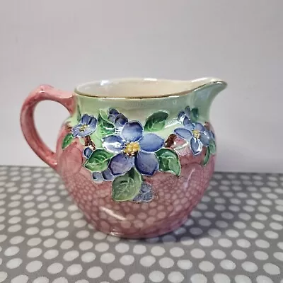 Buy Vintage Maling Pottery Lustre Ware Newcastle On Tyne. Jug With Pink & Floral... • 11.51£