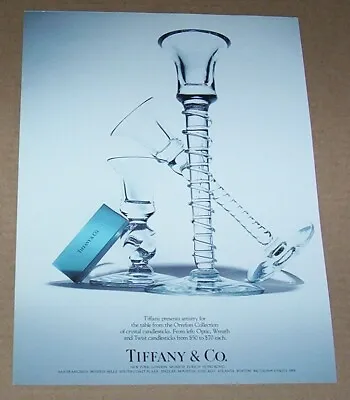 Buy 1989 Print Ad -Orrefors Crystal Glass Candlesticks Glassware Tiffany Advertising • 6.64£