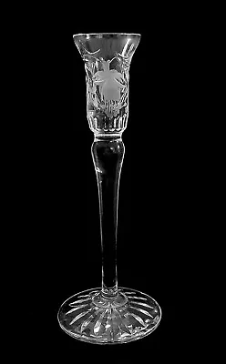 Buy Royal Brierley Crystal  FUCHSIA  A Single Candlestick -22cm  8”3/4  Tall • 15£